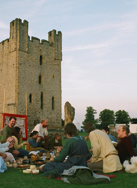 An open air banquet was enjoyed by all in the evening.