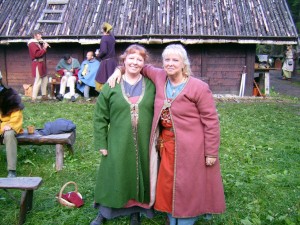 Reconstructed female coats from the DAS trip to Sweden